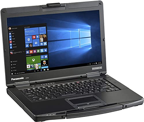 Toughbook Panasonic 54, CF-54 MK3, 14-inch FHD, Gloved Multi-Touch, Intel Core i5-7300U @ 2.60GHz, 16GB RAM, 256GB SSD, 4G LTE, Webcam, Backlit Keyboard, Windows 10 Pro (Renewed)
