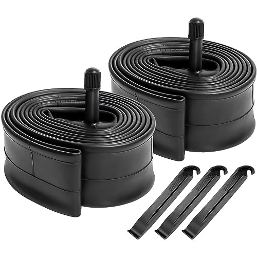 2-Pack 24' Bike Tubes 24x1.75/1.95/2.125 AV32mm Schrader Valve 24' Bicycle Tubes Compatible with 24x1.75 24x1.90 24x1.95 24x2.0 24x2.10 24x2.125 Mountain Bike Tire Tubes