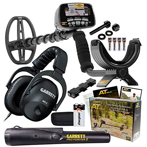 Garrett at Gold Waterproof Metal Detector with MS-2 Headphones and ProPointer II