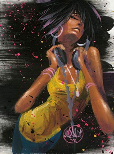 She Grooves David Garibaldi Expressionist Art Cool Wall Decor Art Print Poster 24x36