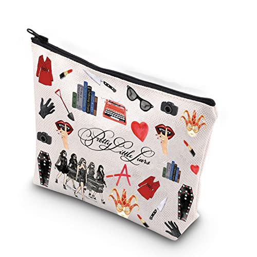 TSOTMO Little Liars Makeup Bag Scheming Girl Zipper Pouch Gift For Women Gossip Girl Original Sin (pretty little liar)