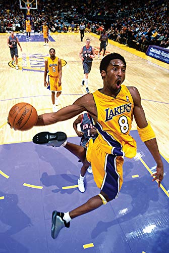 Inkvision Kobe Bryant Dunking - Sports/Basketball Poster - Measures 16 x 24 inches