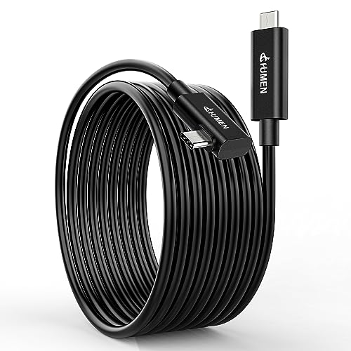 DGHUMEN Fiber Optic Link Cable for VR Headsets 16FT USB C 3.2 Gen1 Cable USB C to C 5Gbps High Speed Data Compatible with Meta/Oculus Quest 2 Virtual Reality Headsets and Gaming PC