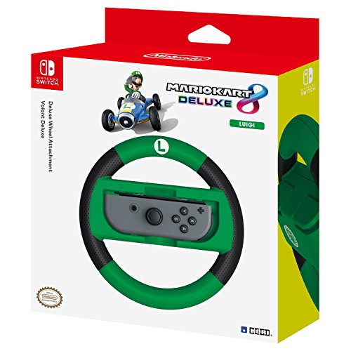 HORI Nintendo Switch Mario Kart 8 Deluxe Wheel (Luigi Version) Officially Licensed By Nintendo - Nintendo Switch