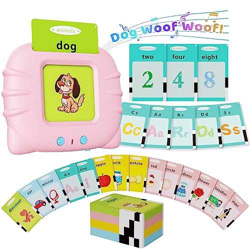 Aullsaty Toddler Toys Talking Flash Cards for 1 2 3 4 5 6 Year Old Boys and Girls, Autism Sensory Toys for Autistic Children, Learning Educational Montessori Speech Therapy 248 Sight Words Kids Gifts