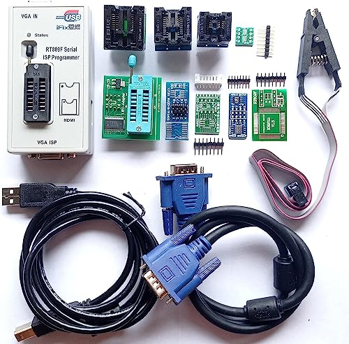 RT809F Programmer 8 Adapters IC Reader Clip Writer eprom Programmer chip Socket falsh Programmer ICSP Board 24 25 93 serise IC