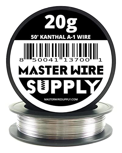 Kanthal A1-50' - 20 Gauge Wire - 50ft - 0.81mm - 0.032in - Made in USA - Master Wire Supply