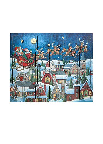 Byers' Choice Musical Advent Santa's Sleigh MC07 From The Musical Advent Calendars Collection