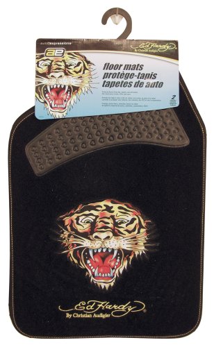 Ed hardy 'Tiger' Floor Mats