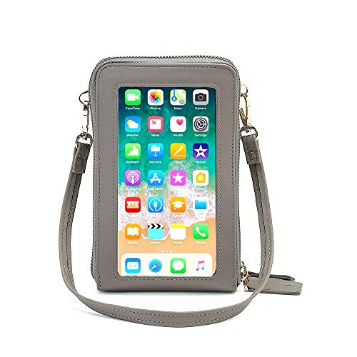 myfriday Small Crossbody Cell Phone Purse for Women, Mini Messenger Shoulder Handbag Wallet with Credit Card Slots