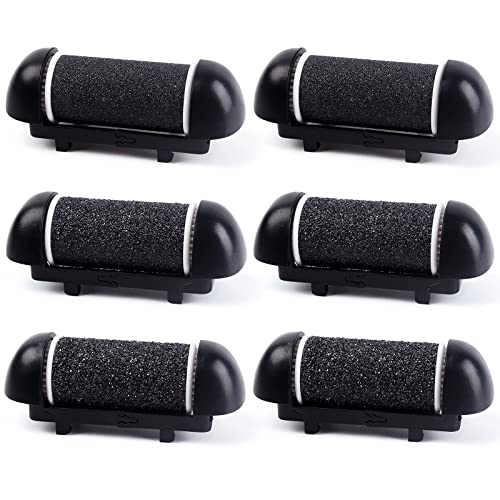 6 PCS Replacement Roller Head for Electric Callus Remover for Feet Pedicure Kit Refill Rollers Extra Coarse Regular Coarse Fine Coarse