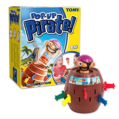 TOMY Pop Up Pirate Board Game - Swashbuckling Kids Games for Family Game Night - Kids Activities and Pirate Accessories - Family Board Games for Kids Ages 4 and Up