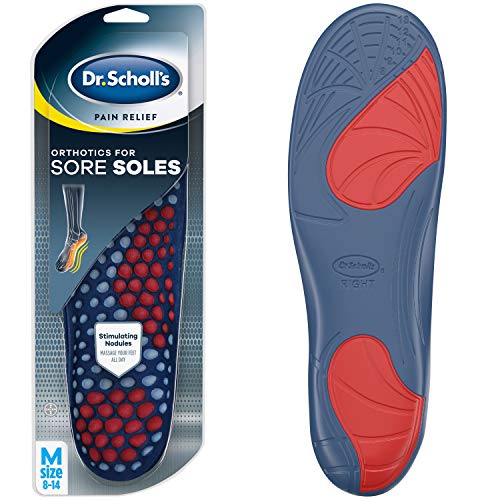 Dr. Scholl's Sore Soles Pain Relief Orthotics (for Men's 8-14, Also Available for Women's 6-10), 1 Pair