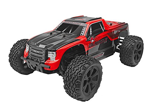 Redcat Racing Blackout XTE 1/10 Scale Electric Monster Truck with Waterproof Electronics, Red