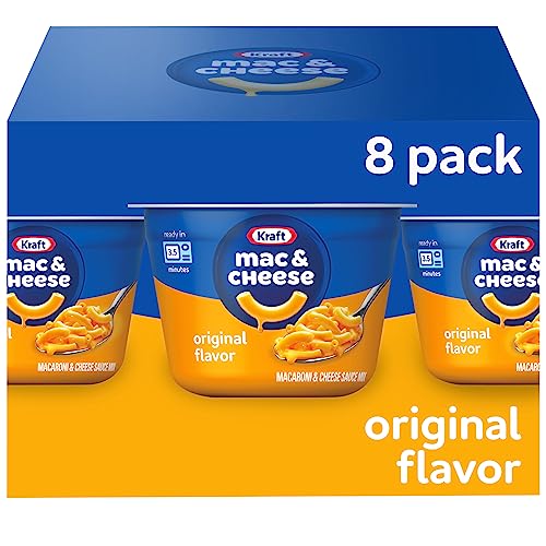 Kraft Original Easy Microwavable Macaroni and Cheese Cups (8 ct Box, 2.05 oz Cups)