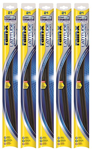 Rain-X 5079279-2-5PK Latitude 2-IN-1 Water Repellency Wiper Blade, 22' (Pack of 5)