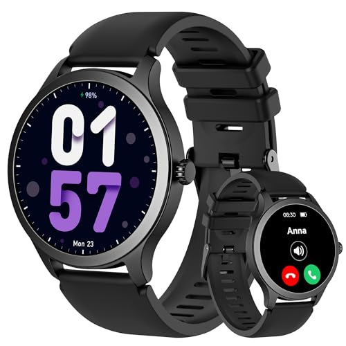 Smart Watch for Men Answer/Make Call,1.32' Smart Watch with Heart Rate,Blood Oxygen,Sleep Monitor,IP68 Waterproof Fitness Tracker Pedometer Calorie Counter Activity Trackers Watch for Android iOS