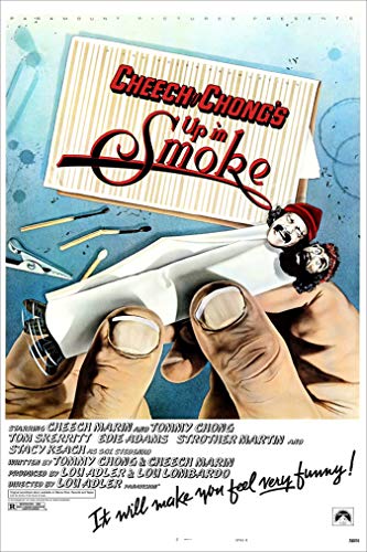 Up In Smoke (Cheech & Chong) 24' X 36' Movie Poster - This is a Certified Poster Office Print with Holographic Sequential Numbering for Authenticity.