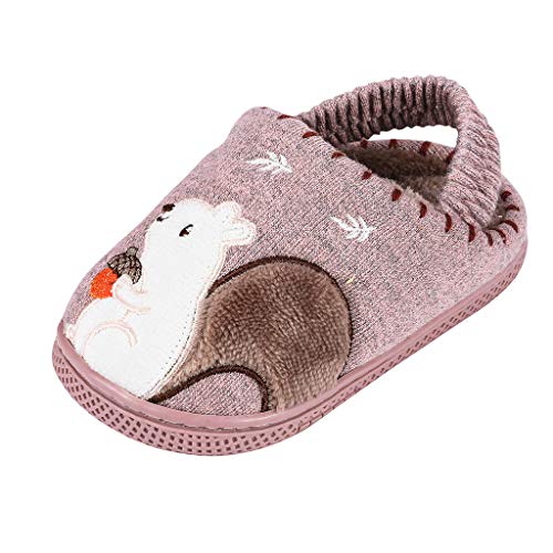 Boys Girls Home Slippers,Tronet Toddler Boys Girls Fluffy Little Kids Shoes Warm Cute Animal Home Slipper