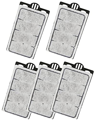 Moonorange 5 Pack Auqarium Filter Cartridges, Auqarium Filter Replacement Plates, Turtle Tank Filter Sponges, Suitable for 3.5W 280L/H Low-Water Filter