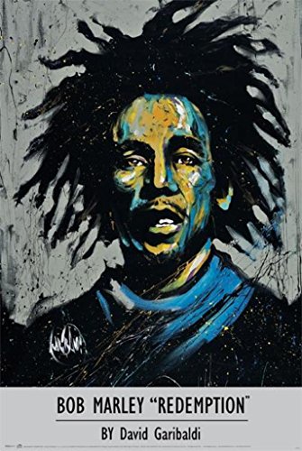 Pyramid America Bob Marley Redemption Song David Garibaldi Expressionist Art Cool Wall Decor Art Print Poster 24x36