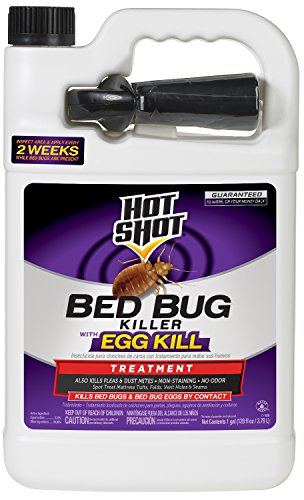 Hot Shot Ready-to-Use Bed Bug Killer Spray, Kills Bed Bugs and Bug Eggs Indoors, Kills Fleas and Dust Mites, Non-Staining, 1 Gallon