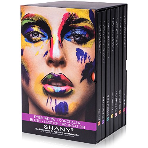 SHANY The Masterpiece 7 Layers All In One Makeup Set with Foundation Palette, Blush Palette, Lip-gloss Lipstick Palette, Eyeshadow Palette -165 Colors Makeup Set - 'Original'