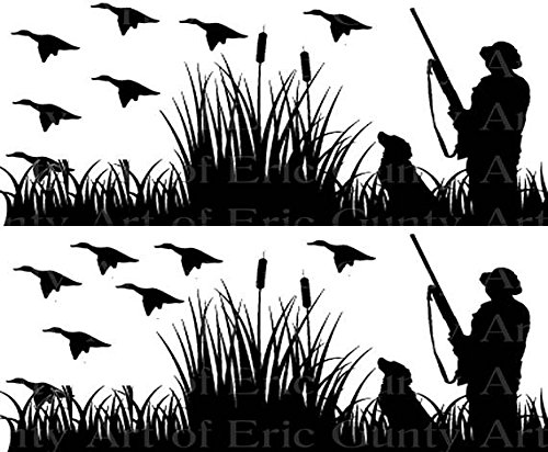 Duck Hunting - Cake Side Strip - Edible Cake/Cupcake Party Topper - D22508