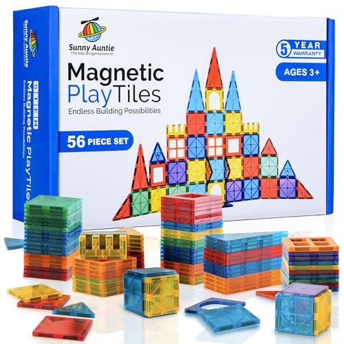 Magnetic Tiles, Toy for 3 4 5 6 Year Old Boys Girls Kids & Toddlers, Magnetic Blocks Building Set, Magnetic Tiles for Kids, STEM Educational Building Toy, Magnet Tiles Toy, Best Gift for 3-8 Year Olds