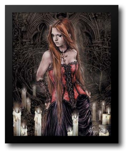 Red Basque 20x24 Framed Art Print by Frances, Victoria