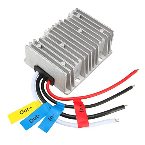 uxcell Voltage Converter Regulator DC/DC DC 24V to DC 13.8V 40A 552W Transformer Waterproof