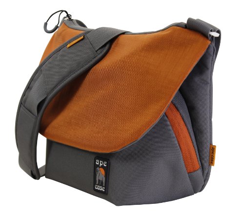 Ape Case, Messenger Bag, Large, Orange, Camera Insert Included, Shoulder Strap Included, Tablet Compartment (AC580OR)