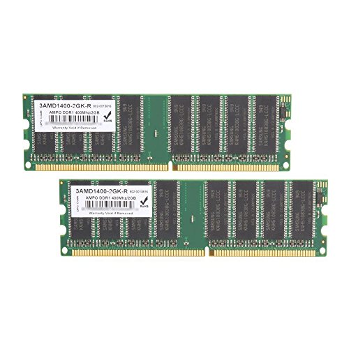 Wintec 2GB (2 x 1GB) DDR 400MHz PC -3200 184-Pin Dual Channel Kit Desktop Memory Model 3AMD1400-2GK-R