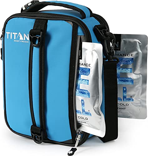 Arctic Zone Titan High Performance Insulated Expandable Lunch Pack, Process Blue 8 in x 4 in x 10.25 in