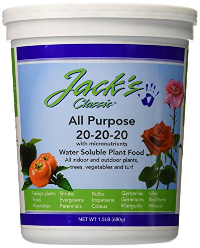 Jack's Classic All Purpose Fertilizer, 20-20-20 with Micronutrients and Plant Food, 1.5lbs