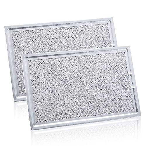 BOTNA Microwave Filter Replacement for GE WB06X10359, Microwave Vent Filter for LG 5230W1A012B, Kenmore, Frigidaire, Microwave Grease Filter 7-5/8' x 5-1/8', 2 Pack