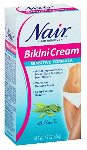 Nair Bikini Cream with Green Tea Sensitive Formula, 1.7 Ounce