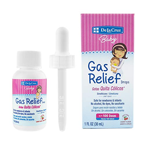 De La Cruz Gas Drops for Babies - Quita Cólicos Infant Gas Relief Drops with Simethicone - Safe Colic Drops for Newborns 1 FL. OZ. (30 mL)