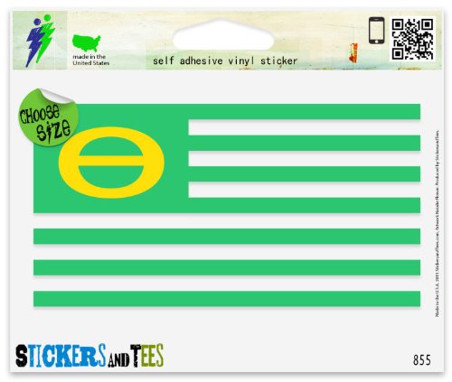 Ecology Theta Flag Environmental Vinyl Car Bumper Window Sticker 3' x 2'
