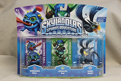 Skylanders Spyro's Adventure Character 3-Pack - Wrecking Ball/Stealth Elf/Sonic Boom