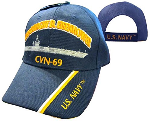 AES U.S. Navy USS Dwight Eisenhower CVN-69 Battleship Embroidered Cap Hat 550S