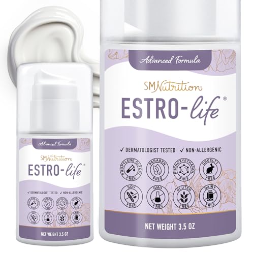 Estrogen Estriol Cream 175mg of USP Micronized Estriol | Bioidentical Menopause & Menstrual Support | Dermatologist-Tested, Hypoallergenic, Soy-Free, Cruelty-Free, Non-GMO | 84 Servings, 3.5oz Pump