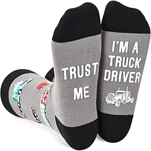 sockfun Unisex Truck Socks Auto Socks For Semi Trucks, Truck Driver Gifts For Men Cool Gifts For Truck Driver Trucker Gifts Tow Truck Driver Gifts