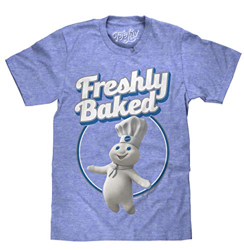 Doughboy Freshly Baked Soft Touch Tee- XXL Royal Snow Heather