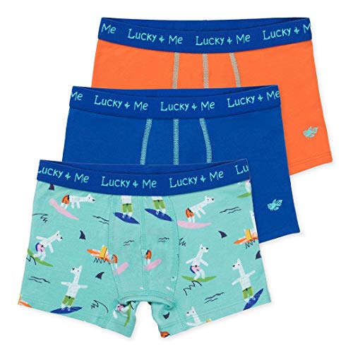 Lucky & Me | Liam Boys Boxer Briefs | Children's Tagless Soft Cotton Underwear | 3 Pack (Llama, 6 Years)