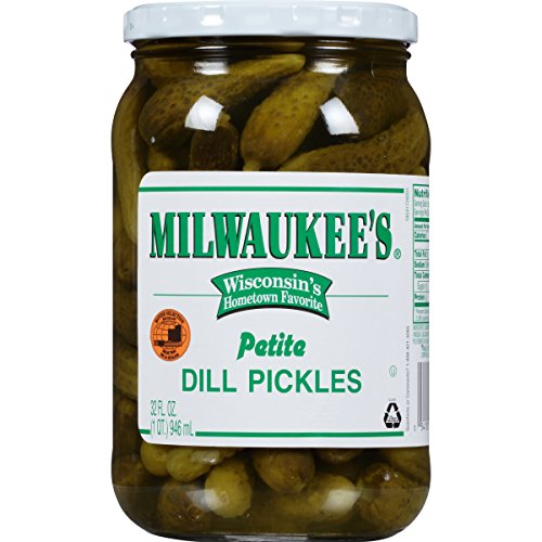 Milwaukee's Petite Dill Pickles, 32 oz. (Pack of 12)