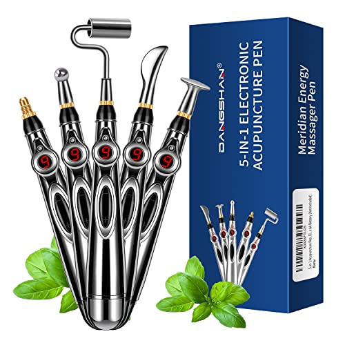 5-in-1 Acupuncture Pen, Electronic Acupuncture Pen, Pain Relief Therapy, Meridian Energy Pulse Massage Pen, Powerful Meridian Energy Pen Relief Pain Tools
