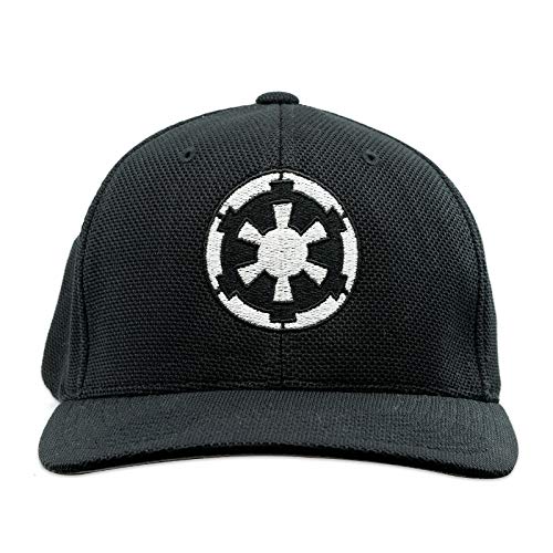 SW Imperial Galactic Empire Flexfit Adult Cool & Dry Piqué Mesh Cap Hat - [Black]