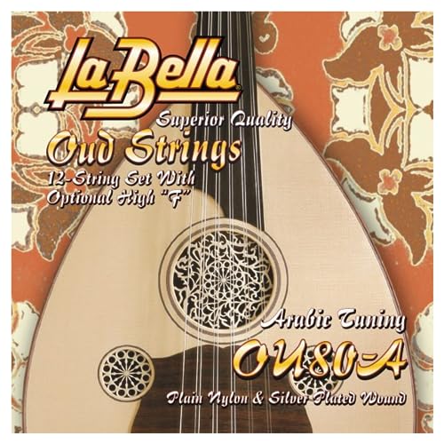 La Bella OU80A Plain Nylon Silver Plated Wound Arabic tuning Oud String