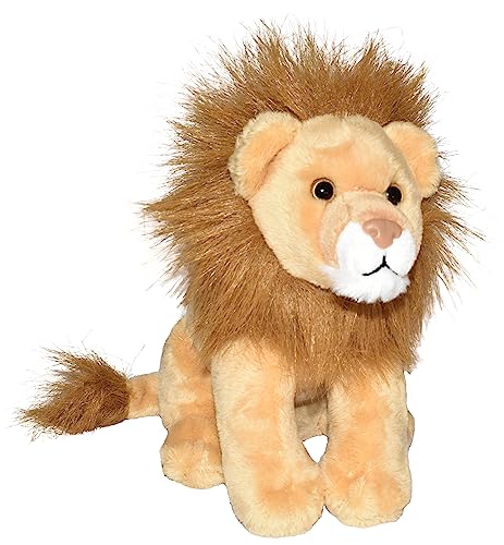 Wild Republic Wild Calls Lion, Authentic Animal Sound, Stuffed Animal, Eight Inches, Gift for Kids, Plush Toy, Fill is Spun Recycled Water Bottles
